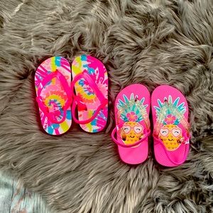 The Children’s Place Multi Color Filp-Flops Size 8-9 Toddler